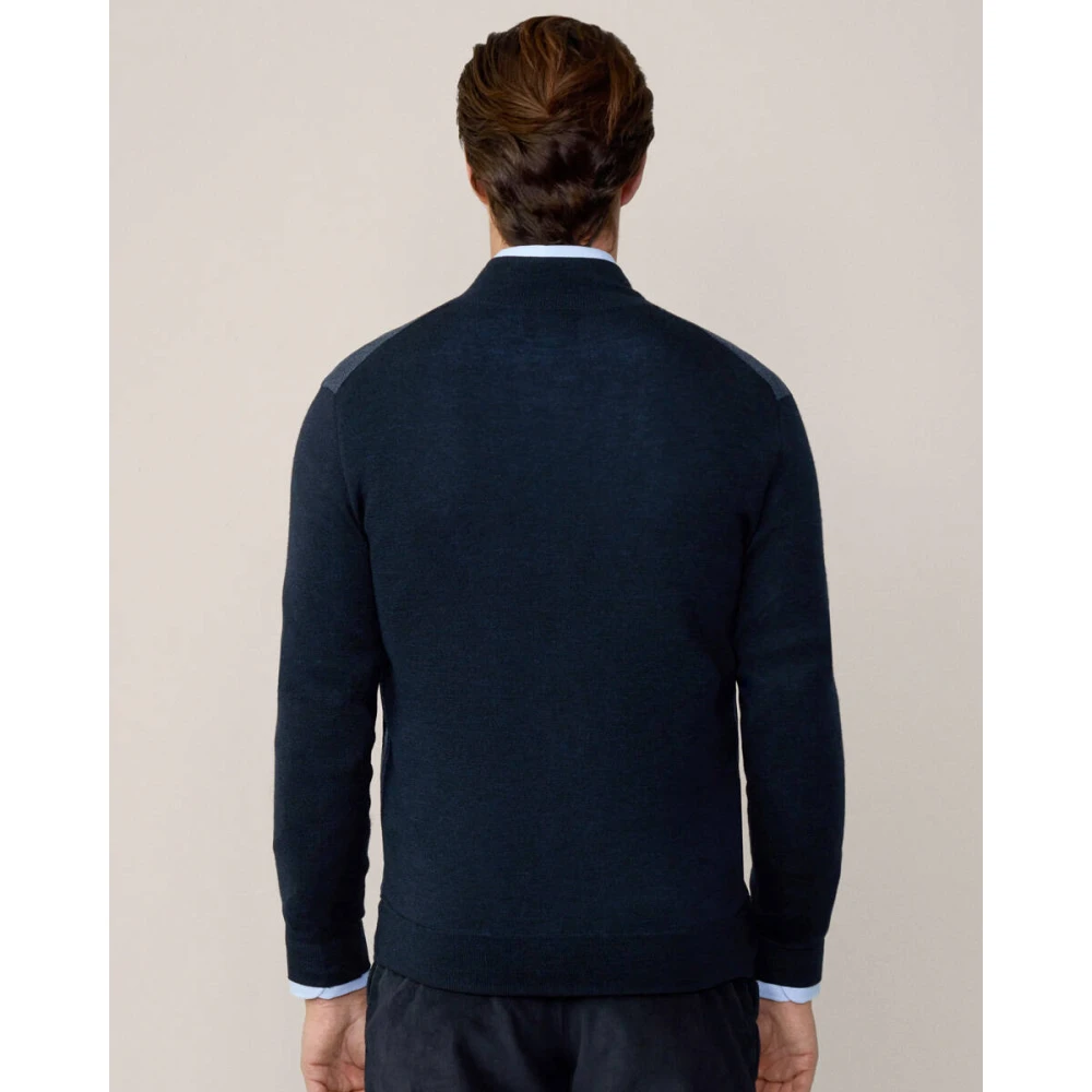 Hackett Stijlvolle London Vest Blue Heren