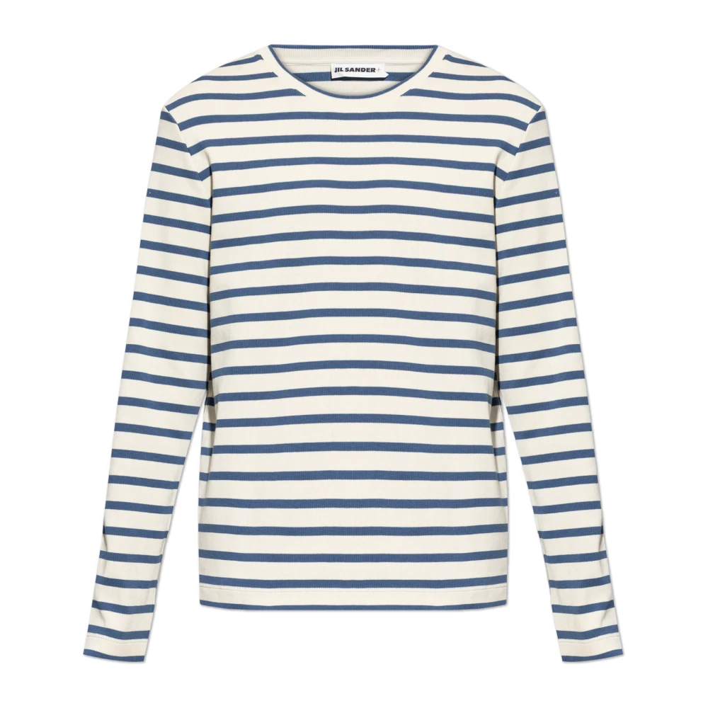 Jil Sander Men's Beige Cotton Crew-Neck T-Shirt