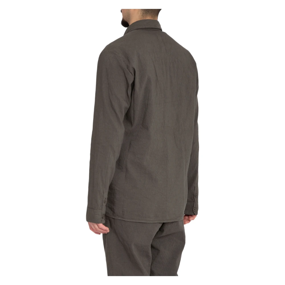 Transit Pinstripe Shirt in Tonal Stijl Gray Heren