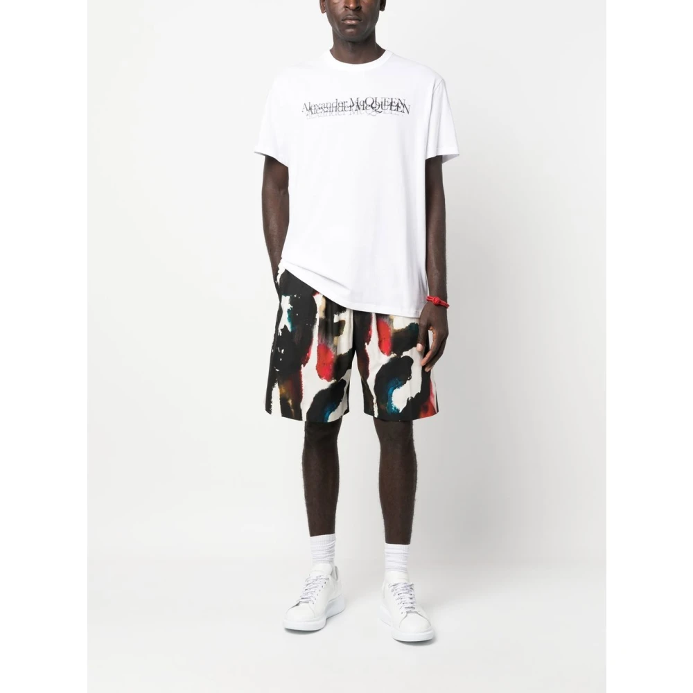 alexander mcqueen Logo-Print Shorts MultiColour Multicolor Heren
