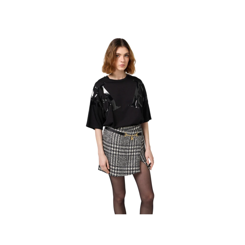 Elisabetta Franchi Zwarte Truien voor Vrouwen Black Dames