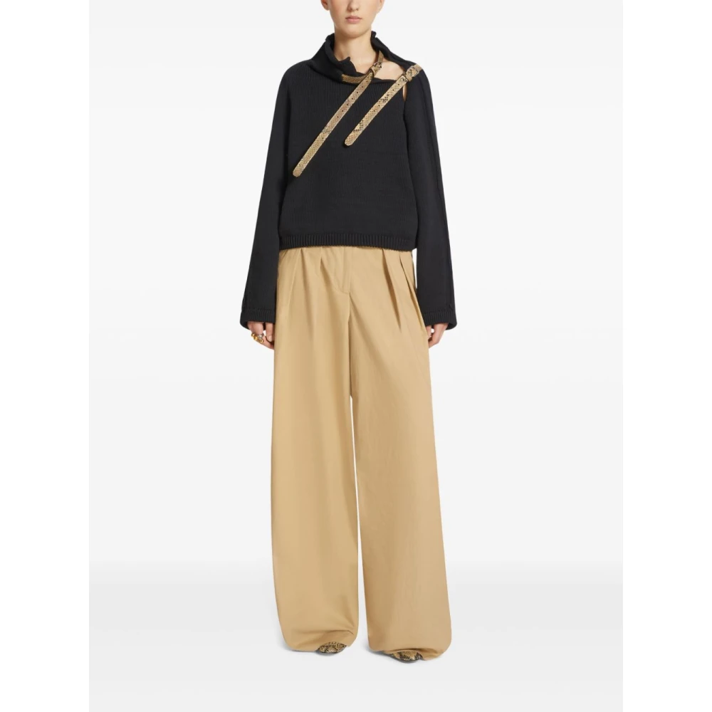 Dries Van Noten Beige Stijlvolle Broek Beige Dames