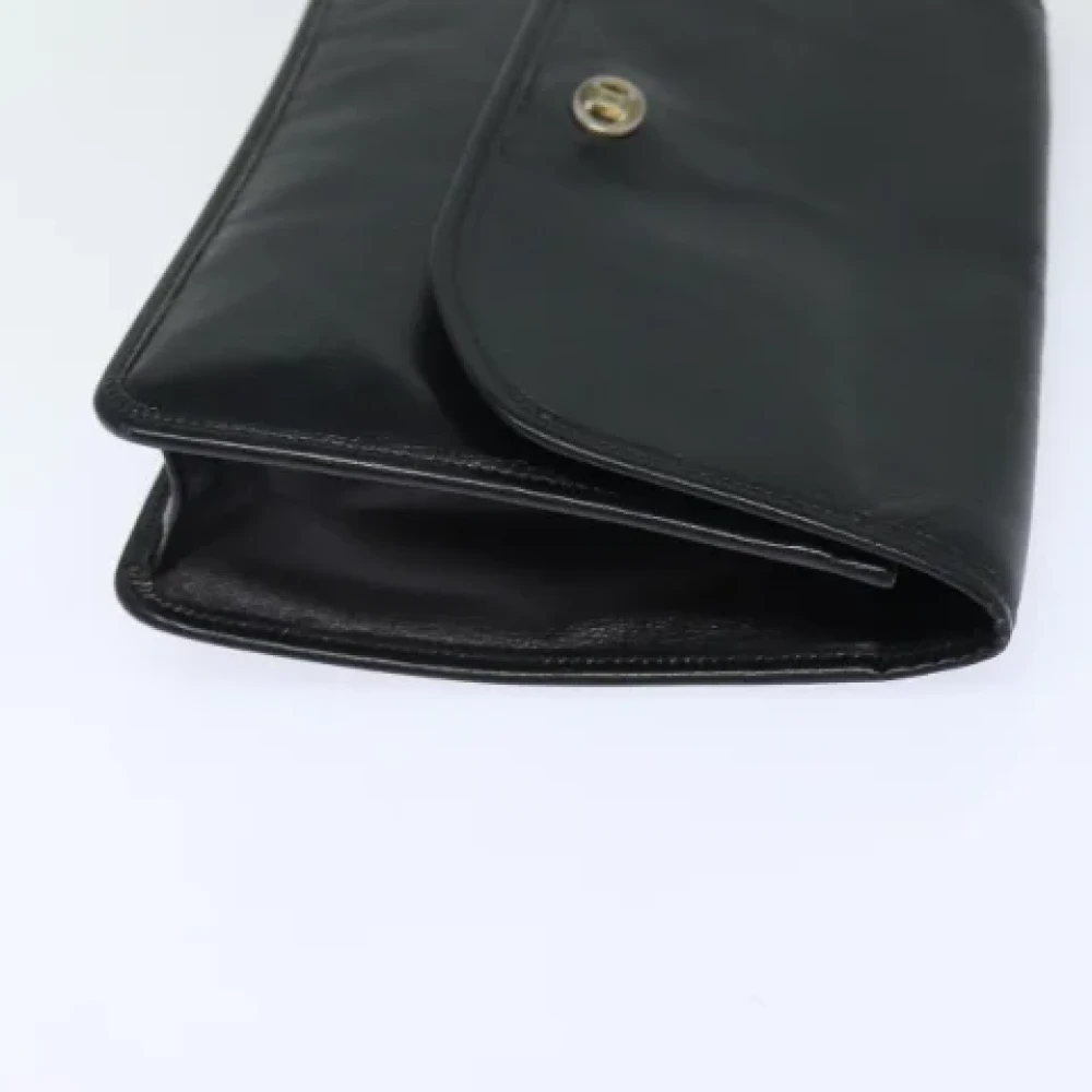 Celine Vintage Pre-owned Leather clutches Black Dames