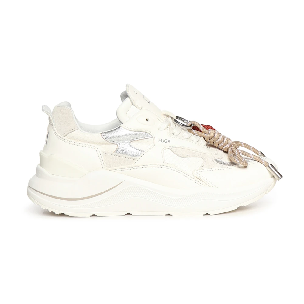 D.a.t.e. Women's Beige Fuga Animalier Trainers - Sneakers - 8 Uk - Shoes
