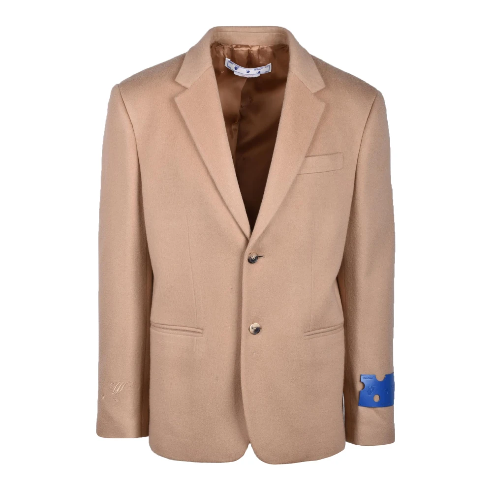 Off White Kasjmier Jas Brown Heren