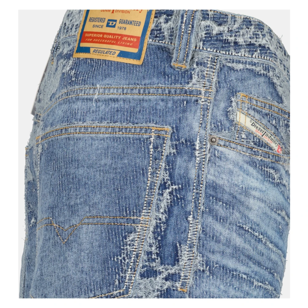 Diesel Vintage Blauwe Wijde Jeans Blue Heren