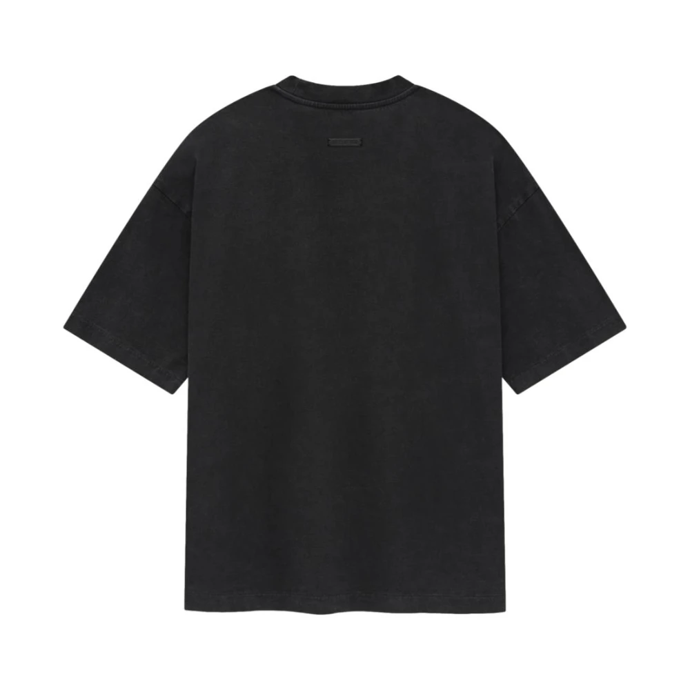 Fear Of God Zwart Logo Print Jersey T-shirt Black Heren