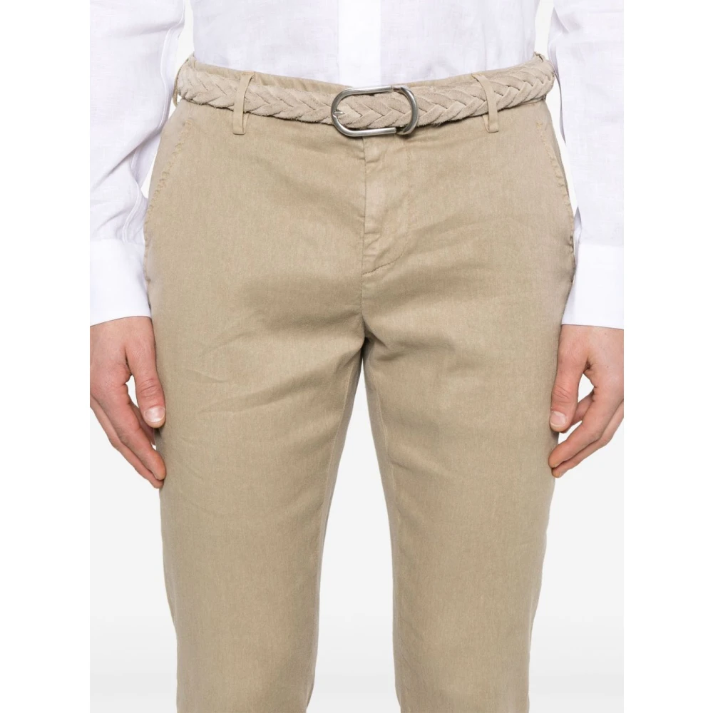 Dondup Beige Broek met Voorknoopsluiting Beige Heren