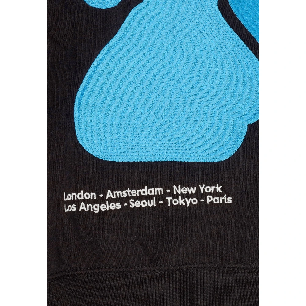 Obey Zwarte Zip Hoodie Fleece Sweatshirt Black Dames