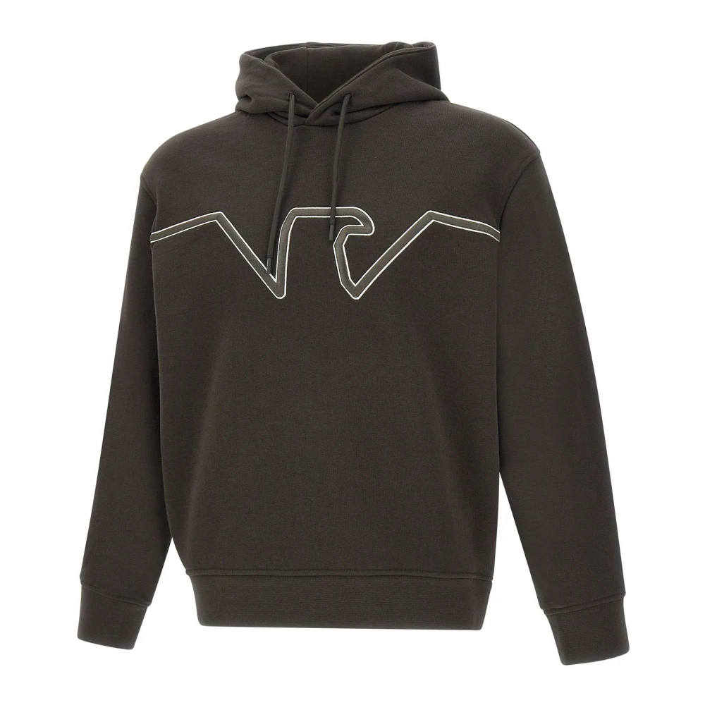 Emporio Armani Groene katoenen sweatshirt met capuchon Green Heren
