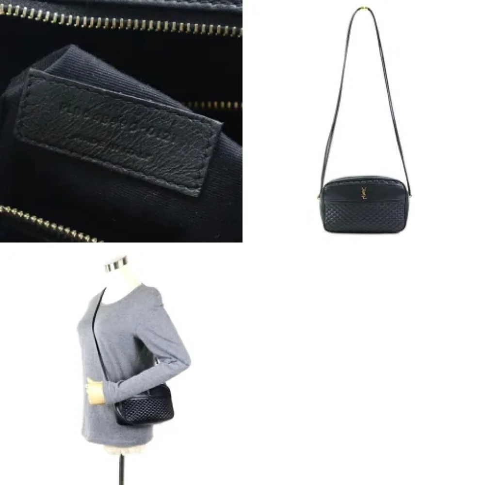 Yves Saint Laurent Vintage Pre-owned Leather shoulder-bags Black Dames