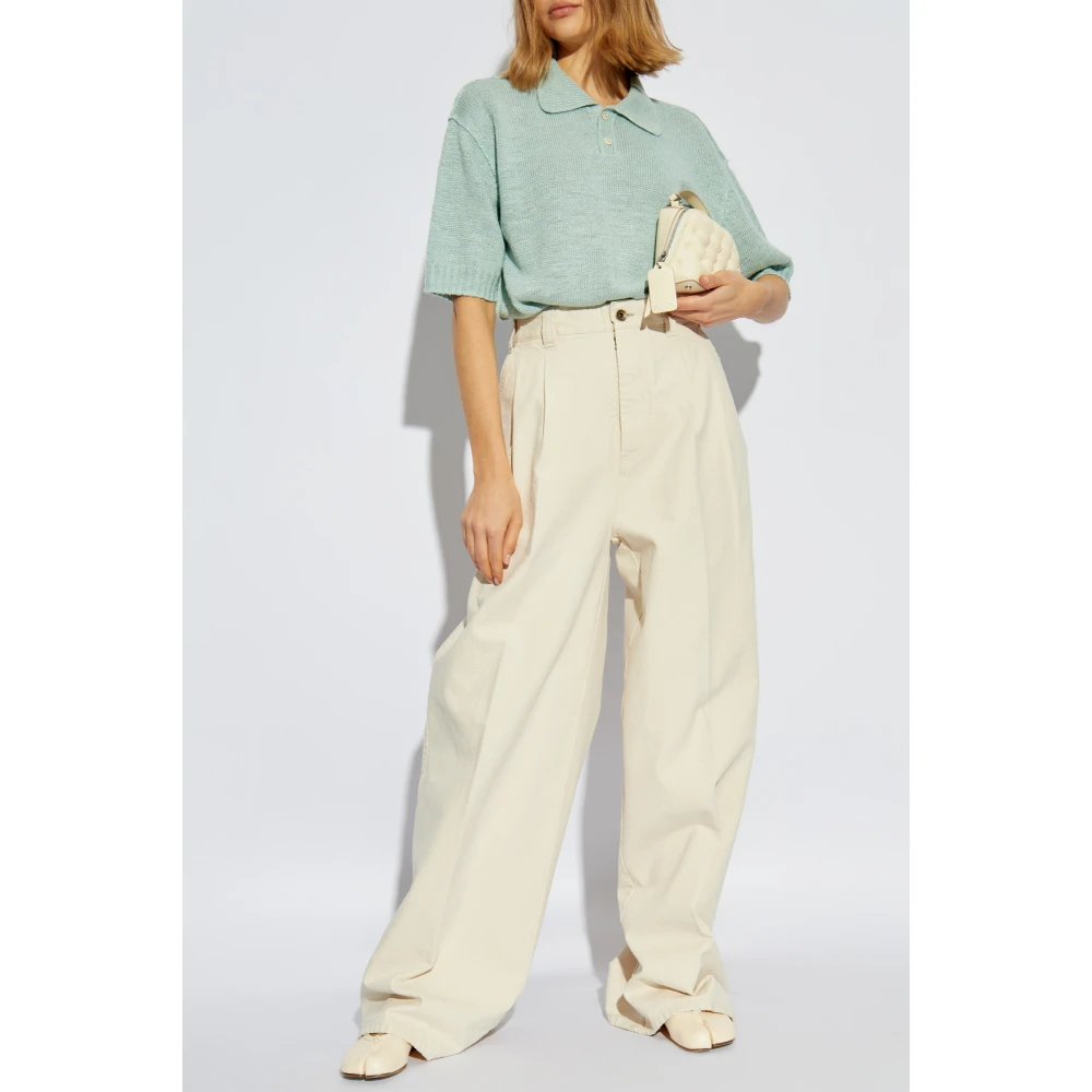 Maison Margiela Gebreide polo Green Dames
