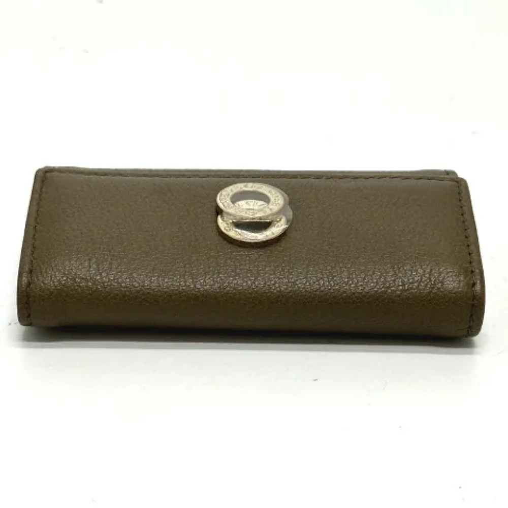 Bvlgari Vintage Pre-owned Leather key-holders Brown Heren
