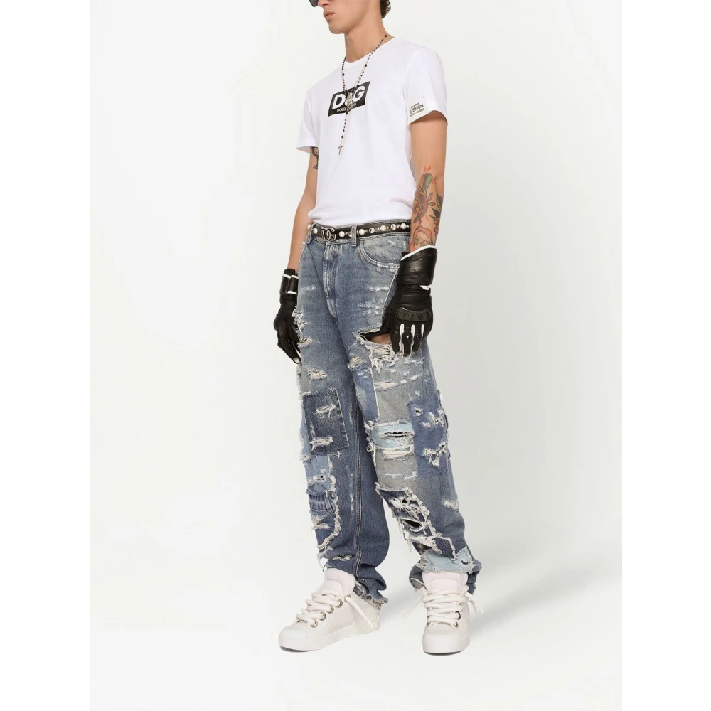 Dolce & Gabbana Wit T-shirt voor mannen White Heren