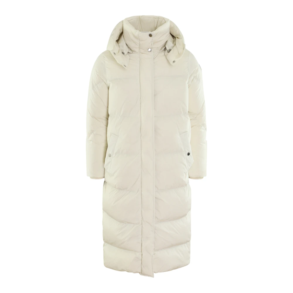 Woolrich Lange Parka Jas voor Vrouwen Beige Dames