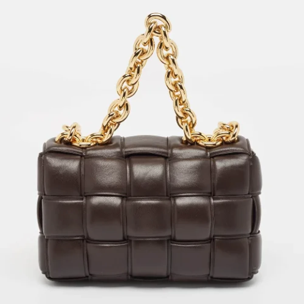 Bottega Veneta Vintage Pre-owned Leather shoulder-bags Brown Dames