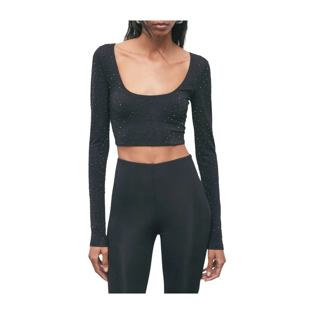 Patrizia Pepe Donna Nero Top, S, New,
