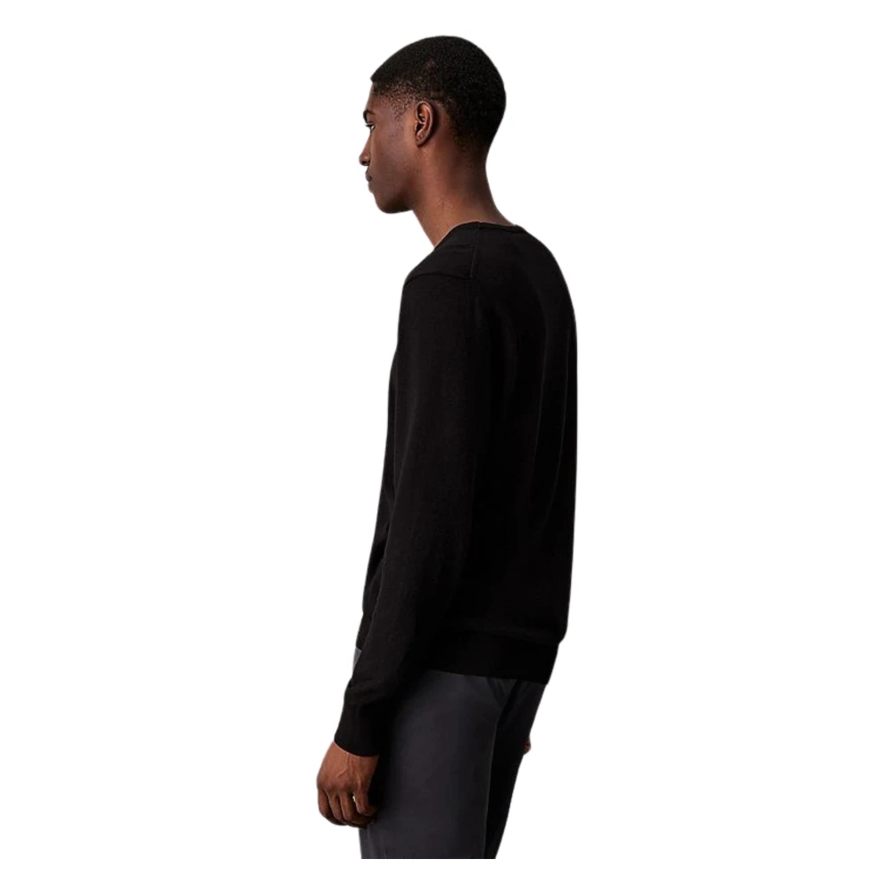 Calvin Klein Zwarte Trui Moderne Stijl Black Heren