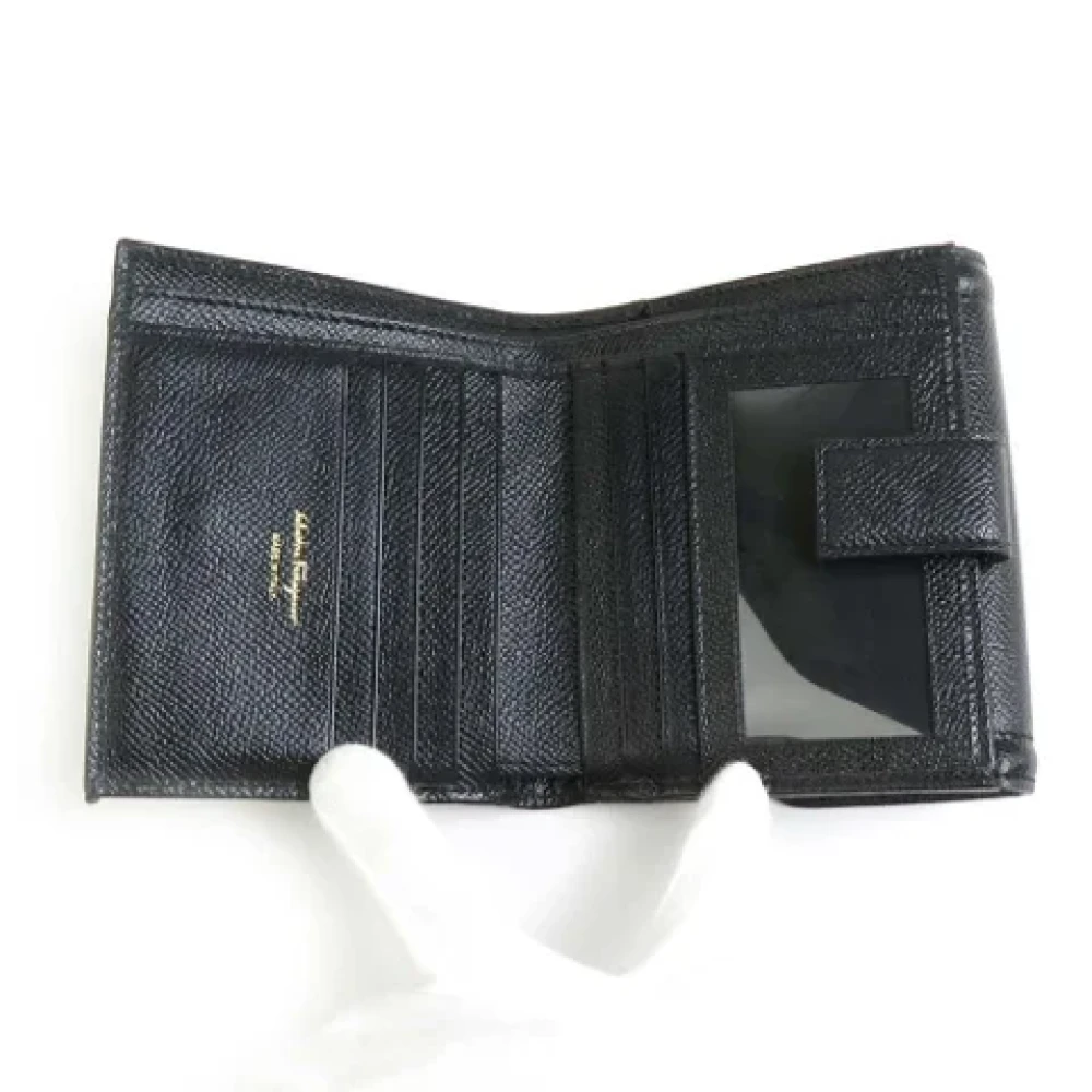 Salvatore Ferragamo Pre-owned Leather wallets Black Dames