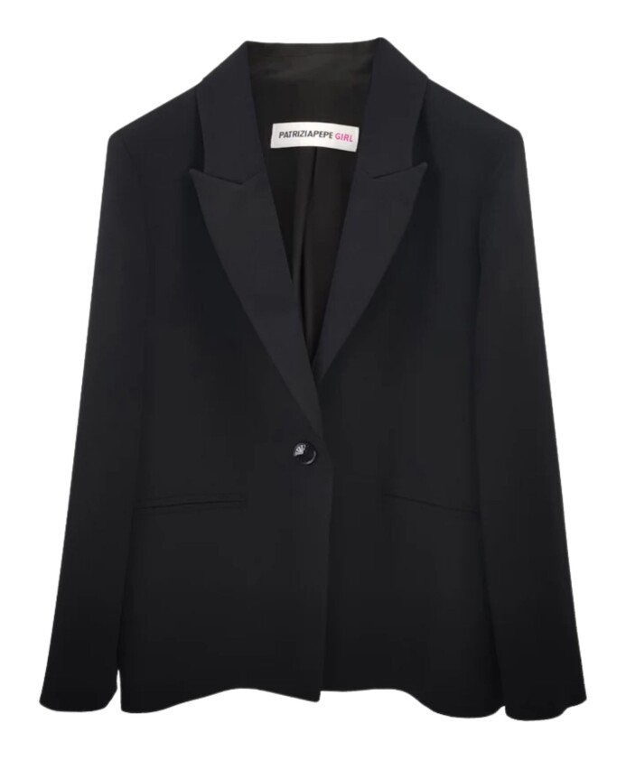 veste-noire-pour-enfants-avec-col-revers