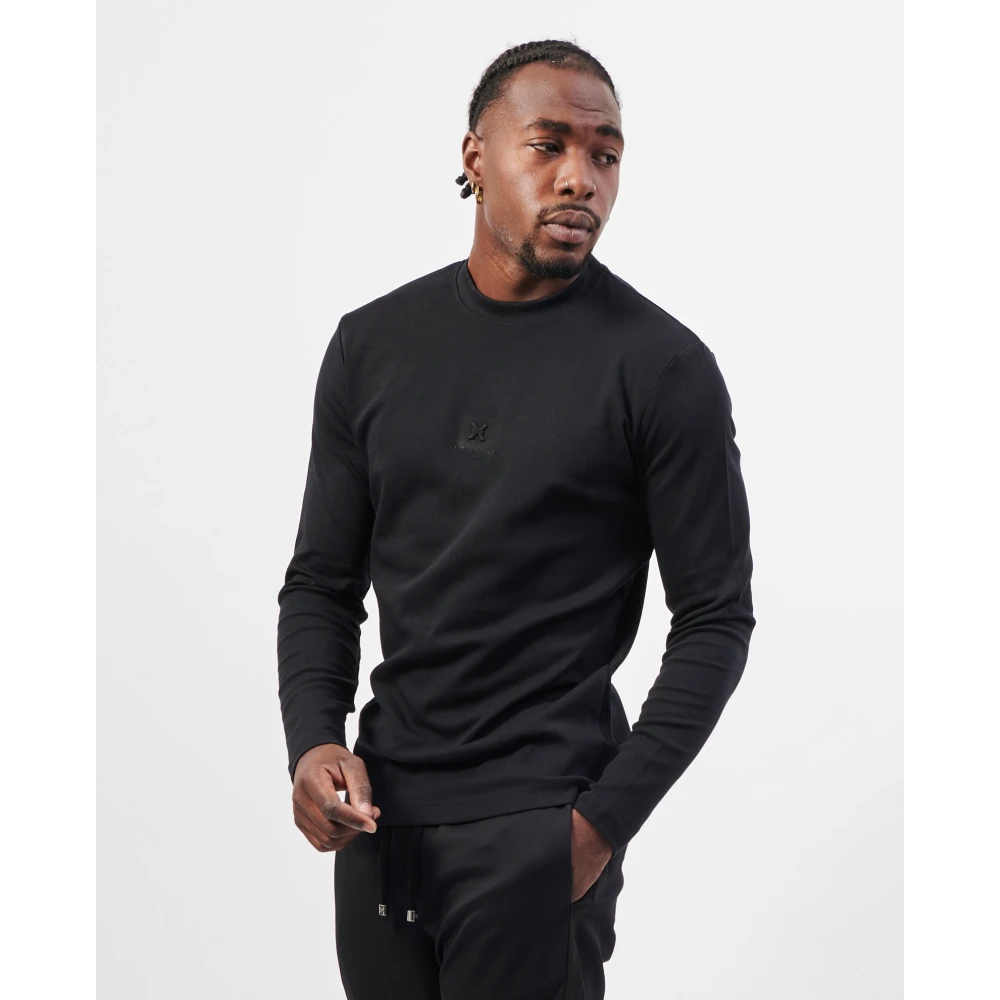 Richmond Zwarte T-shirts en Polos met Logo Black Heren