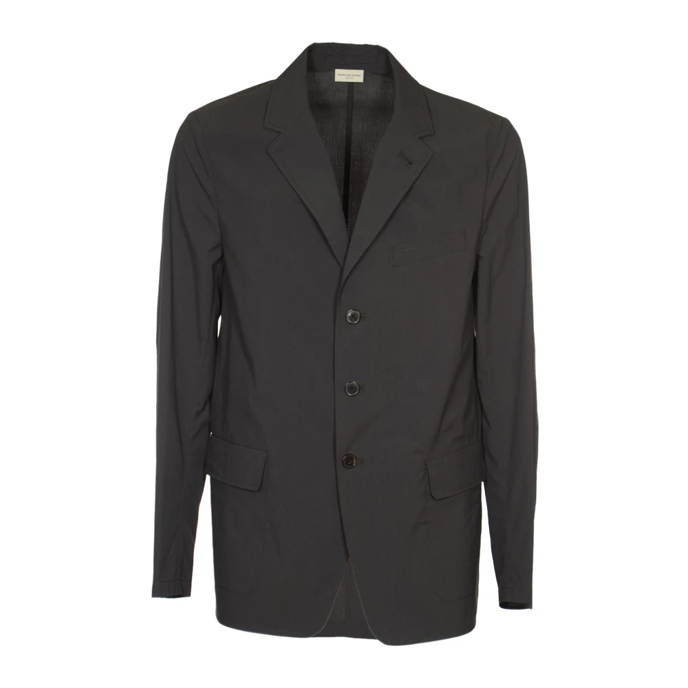 Dries Van Noten Grijze Herenjassen Gray Heren