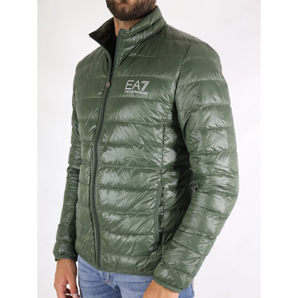 Emporio Armani EA7 Groene Donsjas Licht Waterdicht Green Heren