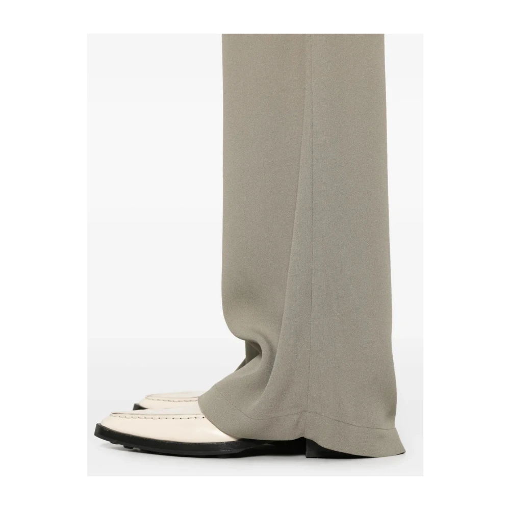 Ami Paris Palazzo broek met strikceintuur Gray Dames
