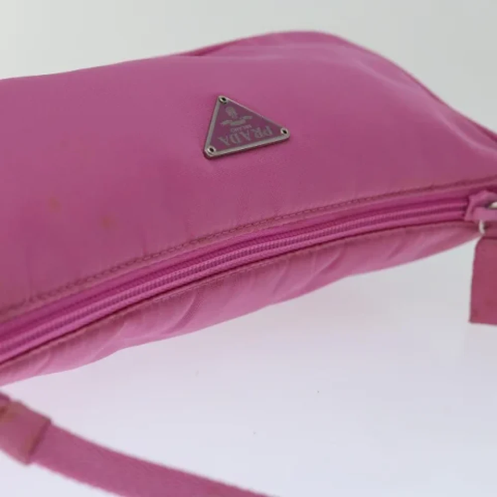 Prada Vintage Pre-owned Nylon pouches Pink Dames