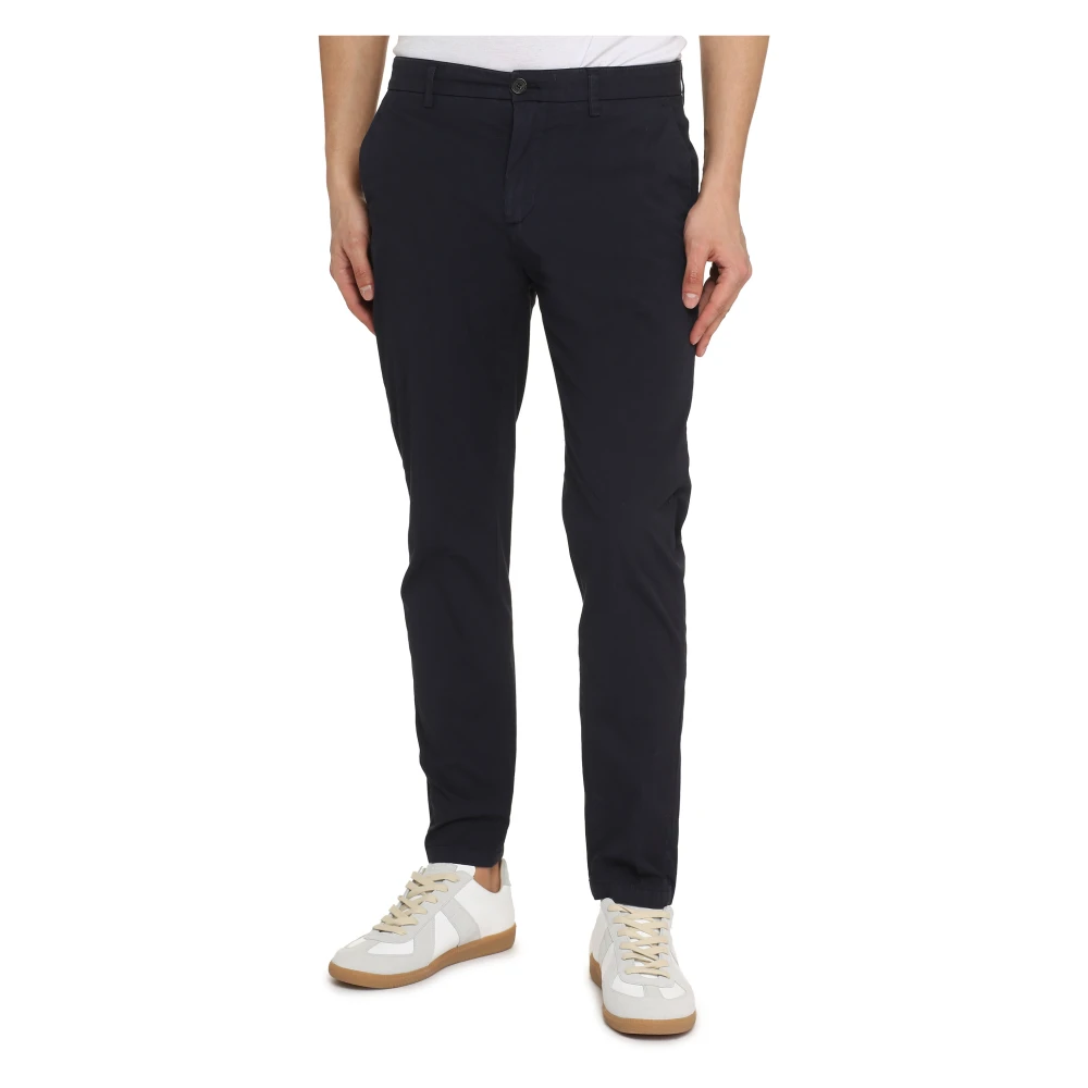 Department Five Stretch Katoenen Chino Broek Blue Heren
