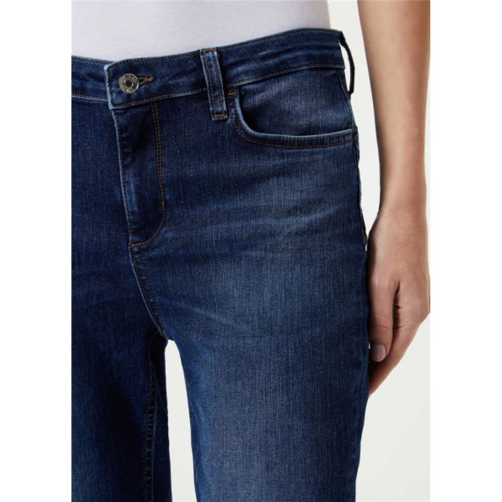 Liu Jo Precious Boyfriend Jeans Gewassen Denimblauw Blue Dames