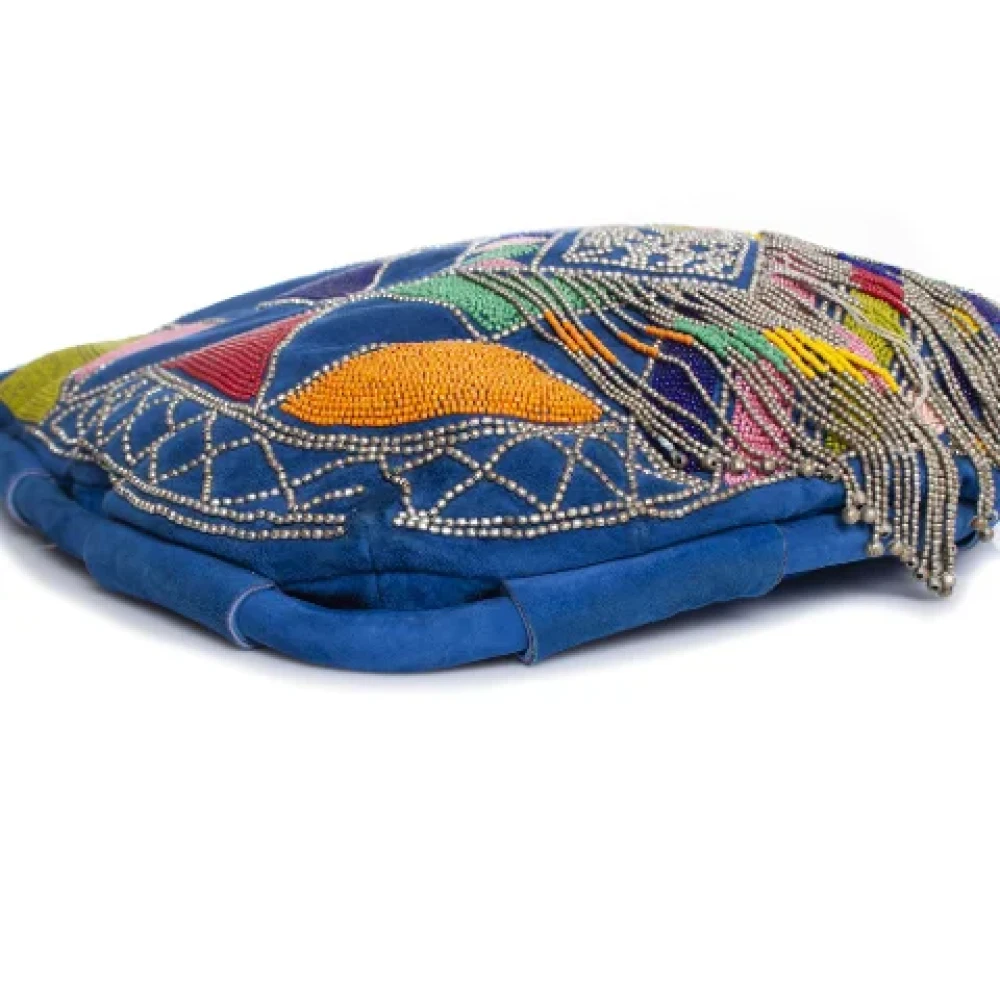 Emilio Pucci Pre-owned Suede shoulder-bags Blue Dames