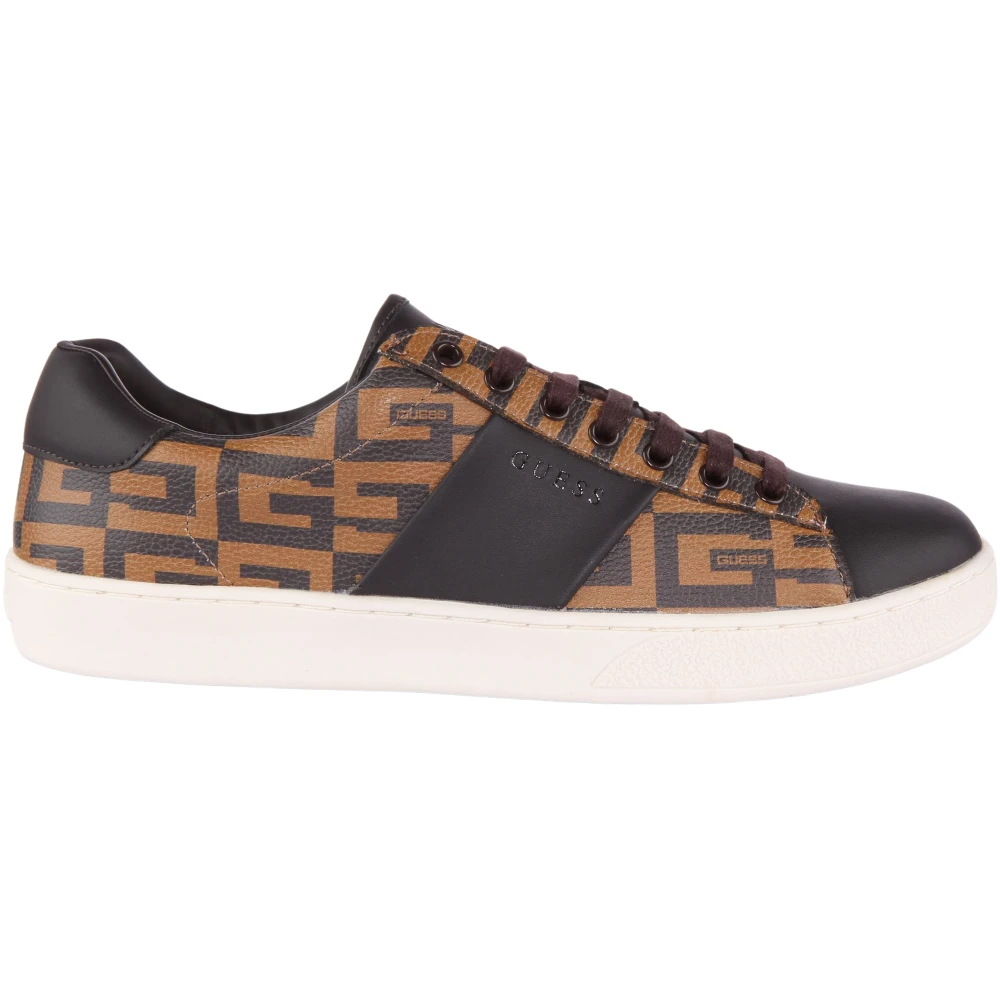 Guess Men's Brown Sneakers, 9 Uk, Running Trainers