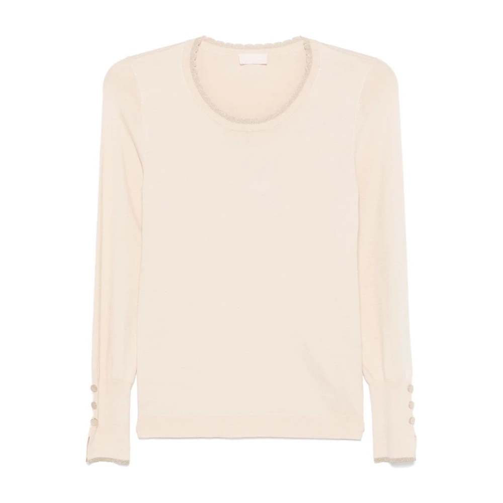 Liu Jo Witte Trui met Lange Mouwen White Dames