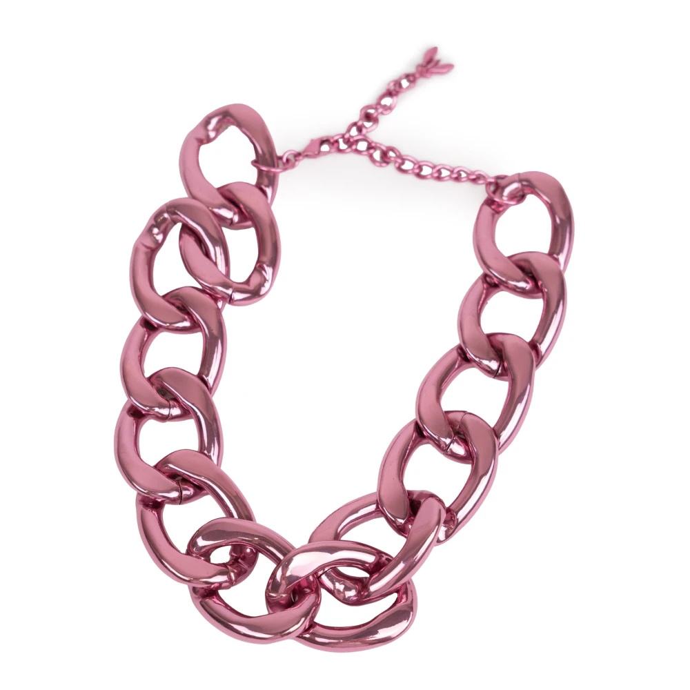 Patrizia Pepe Guld Rosa Kedja Halsband Red, Dam