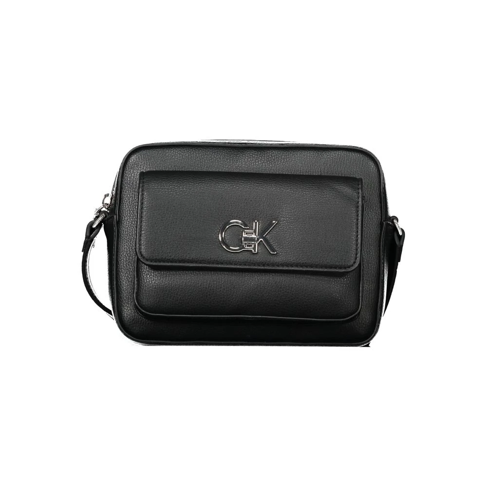 Calvin Klein Women's Black Cross Body Bags, One Size, Polyethylene Handbag