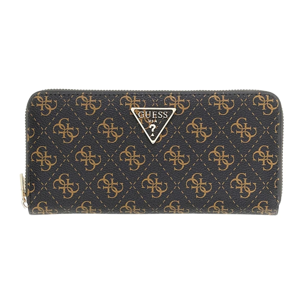 Guess Brown Wallets & Cardholders, Female, One Size, Laurel Zip-Around Wallet