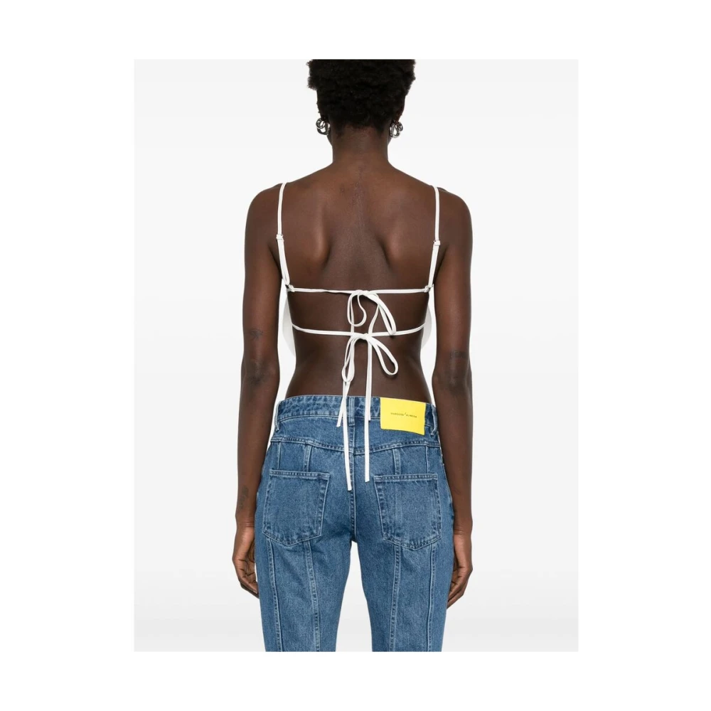 Blumarine Verstelbare Spaghettibandjes Top White Dames