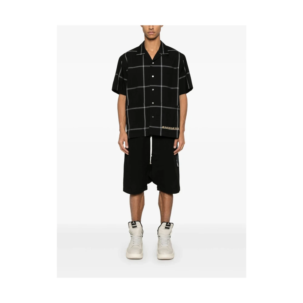 Rick Owens Zwarte Shadow Elastische Trekkoord Broek Black Heren