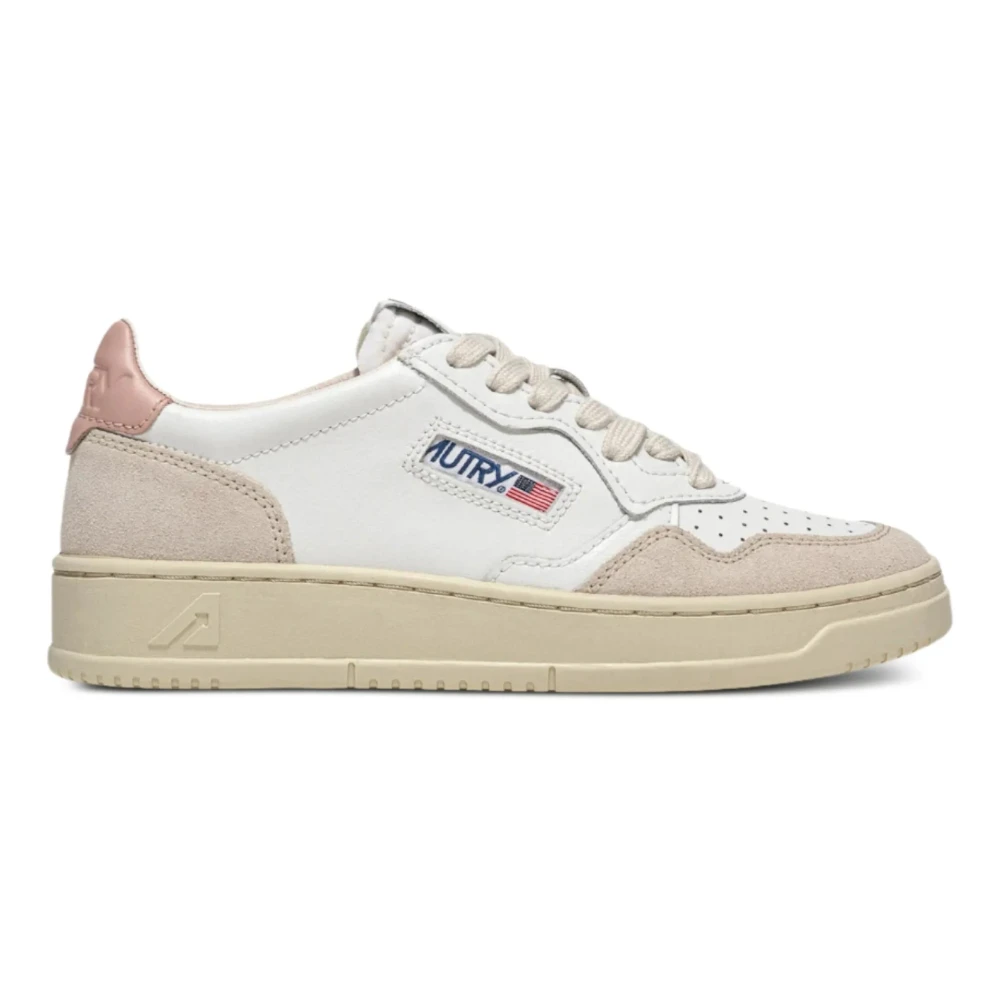 Autry Medalist Low Leren en Suède Sneakers Dames Schoenen Veelkleurig Multicolor