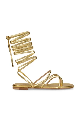 Jade Metallic Leather Gladiator Sandal
