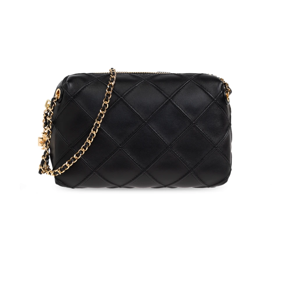 Tory Burch Black Shoulder Bags, Female, One Size, Fleming Small Shoulder Bag