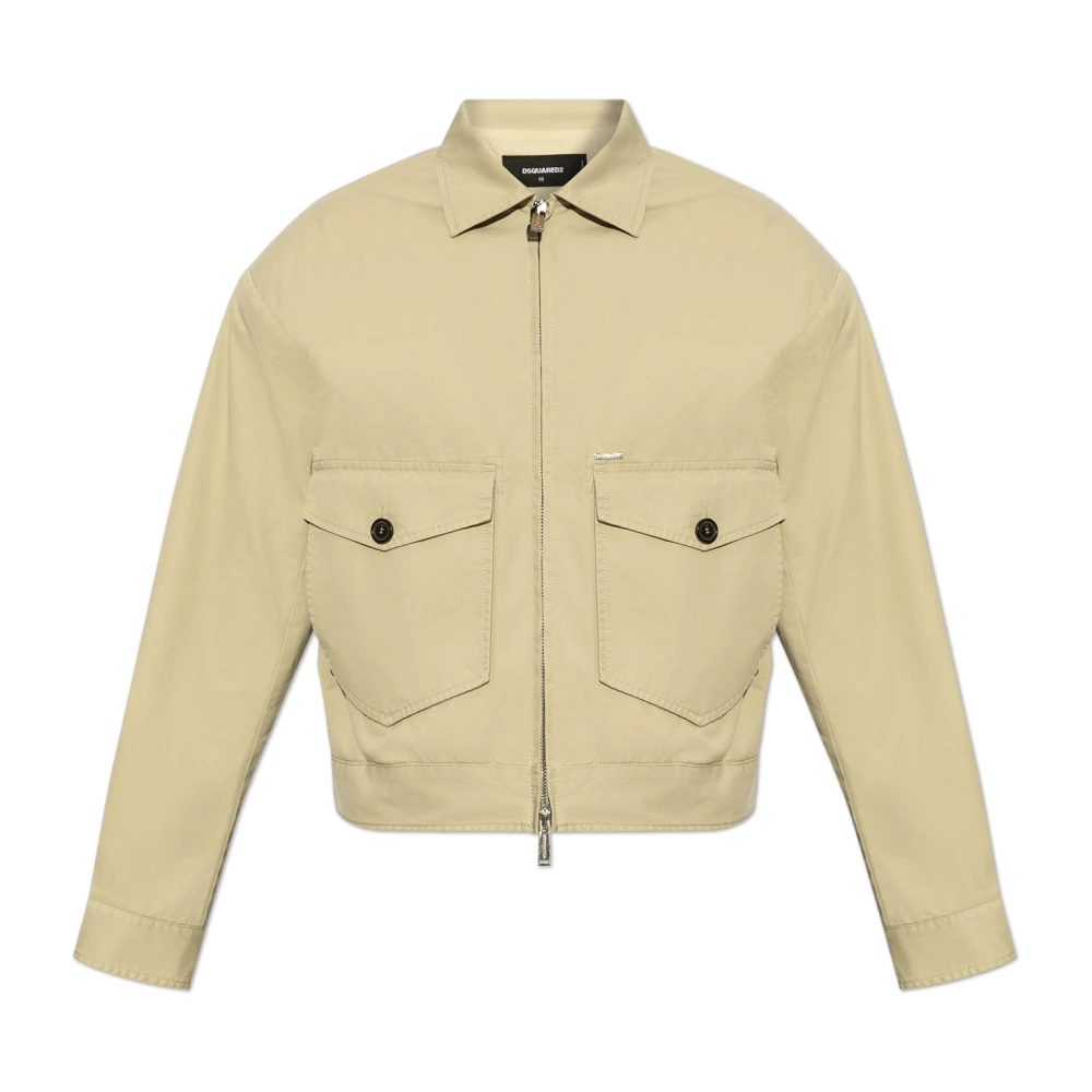 Dsquared2 Jas met schoudervullingen Beige Heren