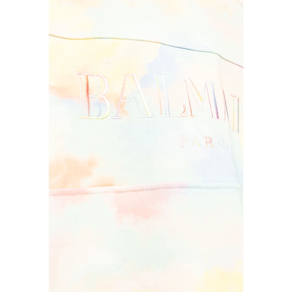 Balmain Sweatshirt met Logo Multicolor Heren