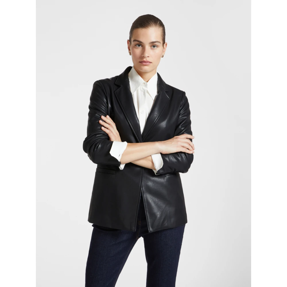 Elena Mirò Blazer met één knoop Black Dames
