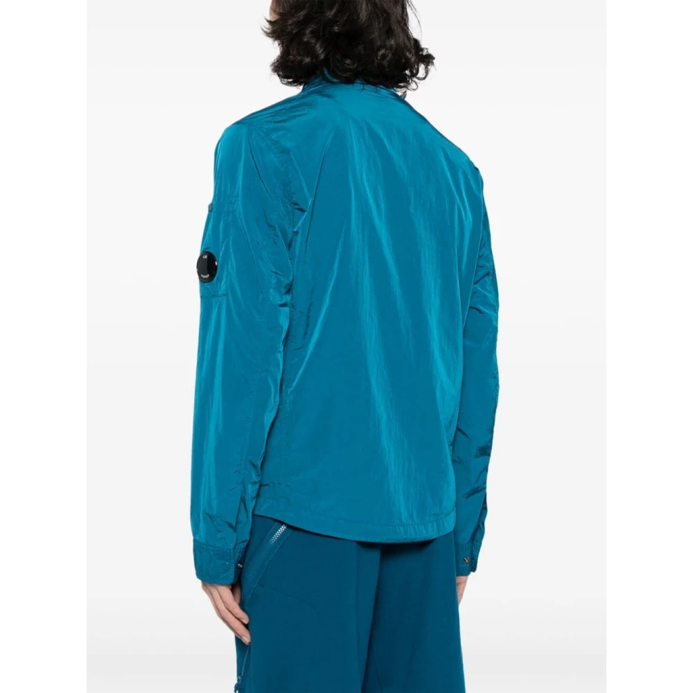 C.P. Company Blauwe Overshirt voor Stijlvolle Outfits Blue Heren