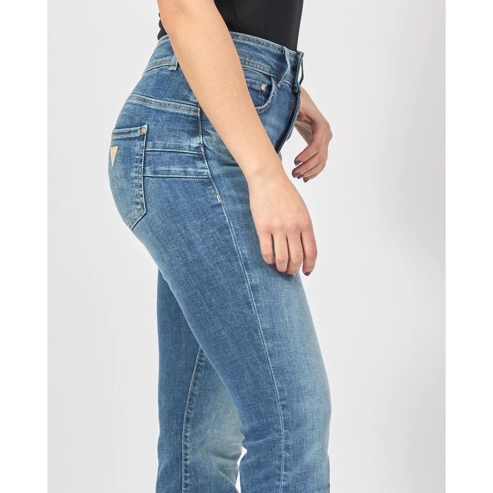 Guess Blauwe Denim Straight Leg Jeans Blue Dames