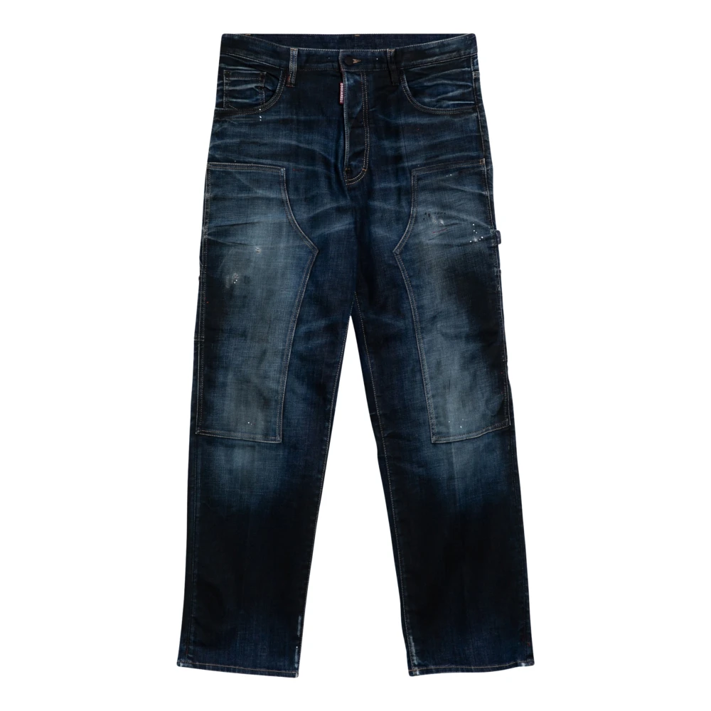 Dsquared2 Relaxed Fit Boyfriend Jeans Blue Heren