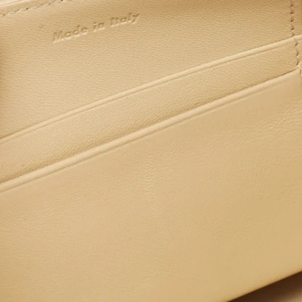 Celine Vintage Pre-owned Leather clutches Beige Dames