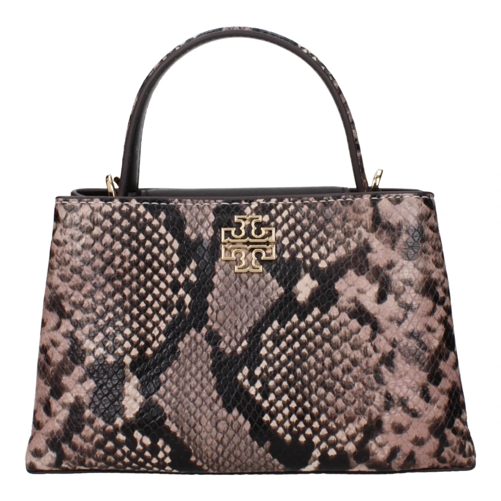 Tory Burch Women's Pink Leather Handbag With Front Logo